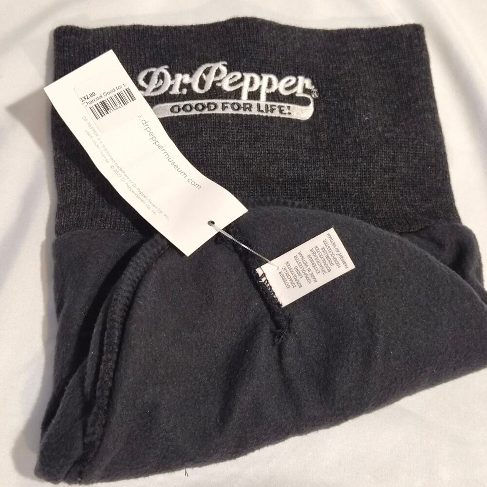 Dr Pepper Museum Waco Texas Charcoal Gray Good For Life Beanie NWT - Picture 4 of 7